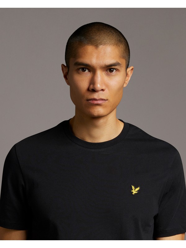 Lyle Scott Crew Neck T Shirt In Jet Black TS400V